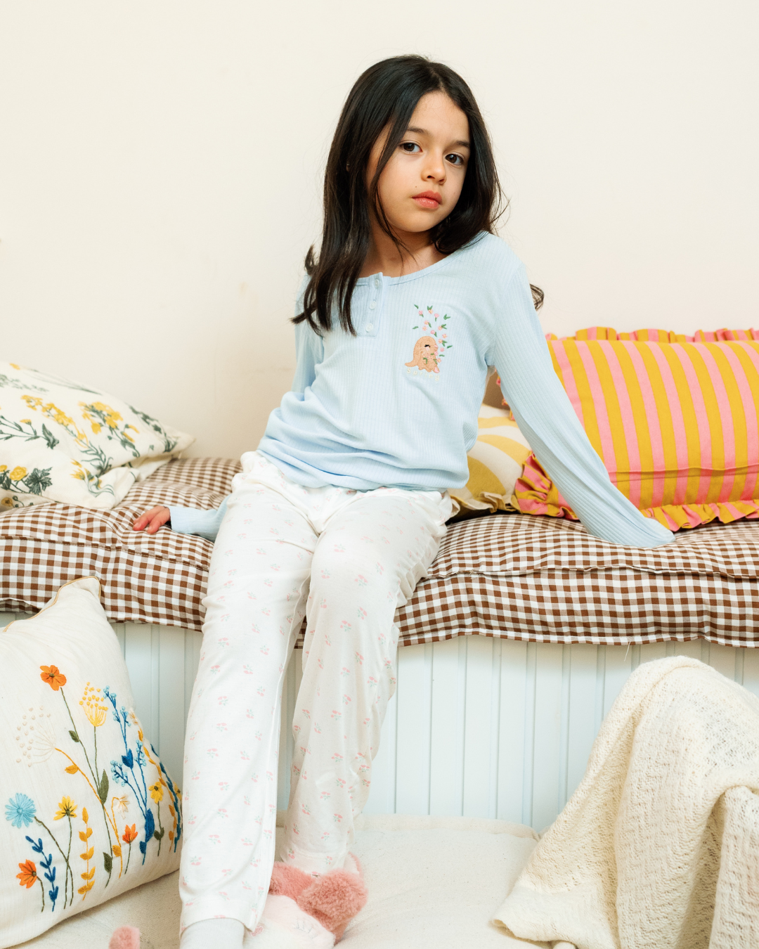 بيجاما أطفال بناتى كائنات الربيع