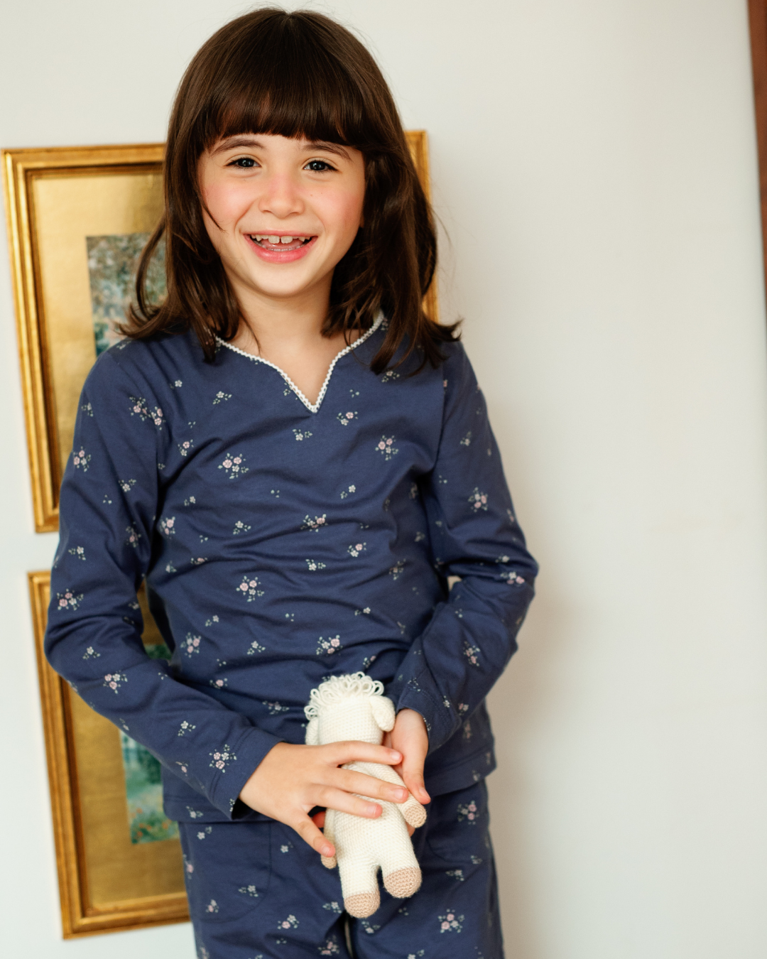 بيجاما بناتي بكُم ورود الربيع