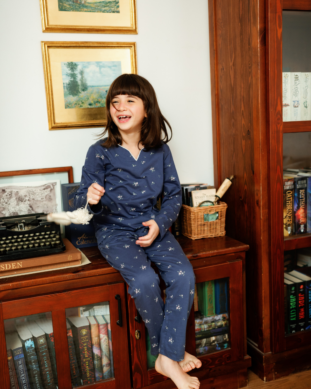 بيجاما بناتي بكُم ورود الربيع