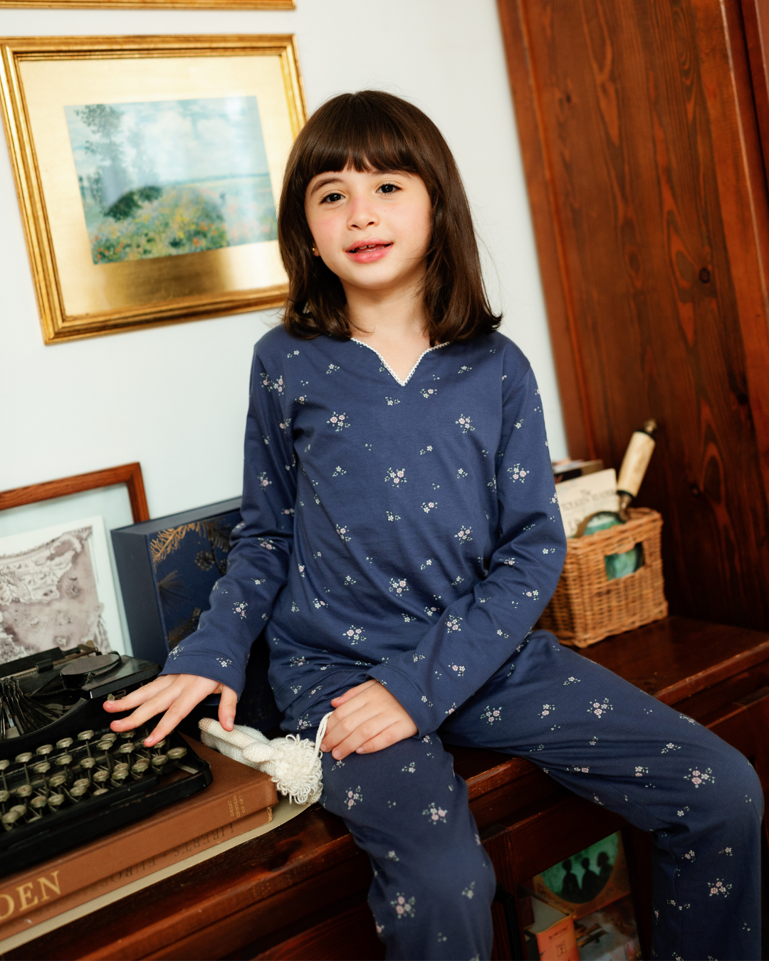 بيجاما بناتي بكُم ورود الربيع