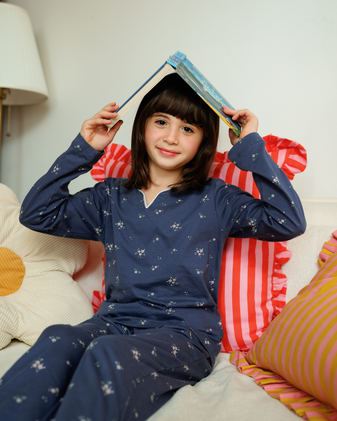 بيجاما بناتي بكُم ورود الربيع