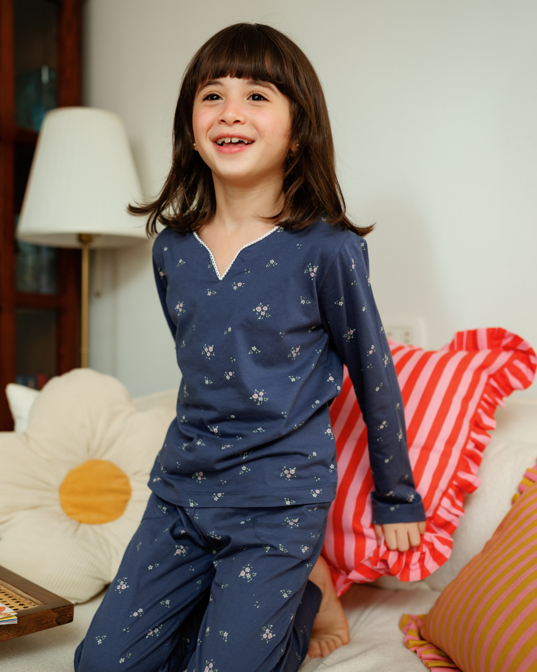 بيجاما بناتي بكُم ورود الربيع