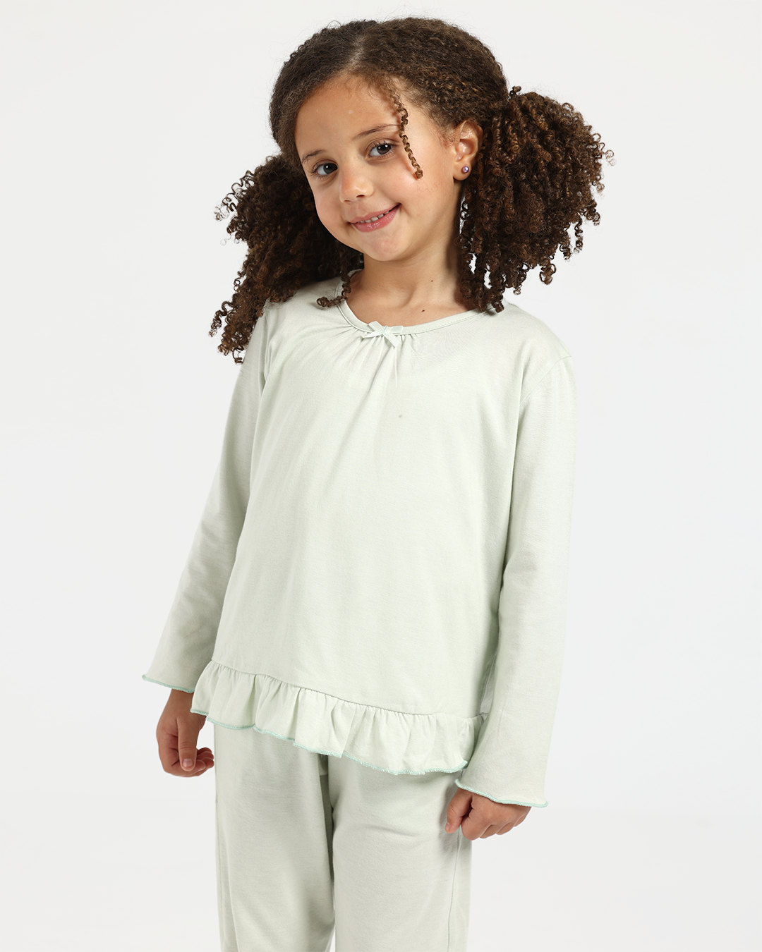 بيجاما بناتى بكم و كرنشه صغيره