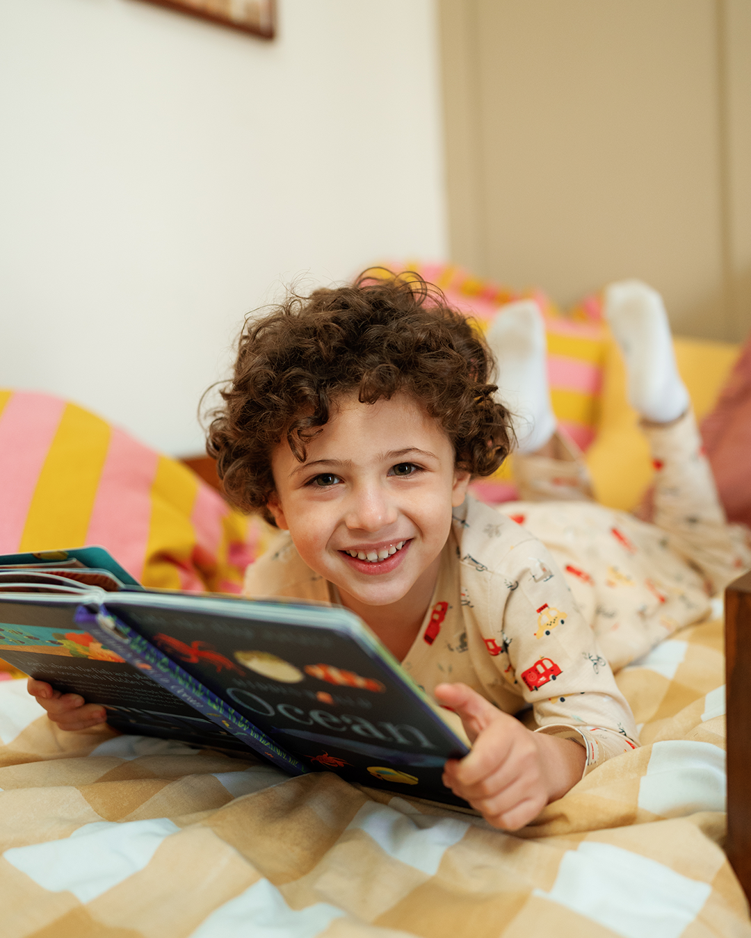 بيجاما أولادي بزراير مغامرات السيارات