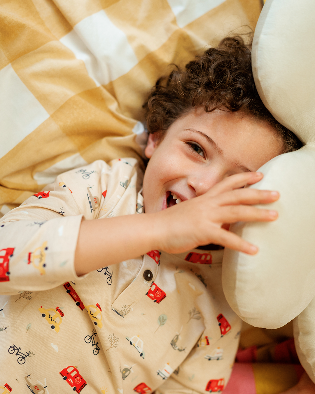 بيجاما أولادي بزراير مغامرات السيارات