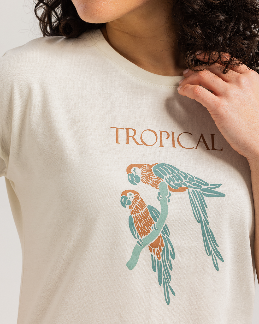 Tropical Cotton Viscose Short Pajamas