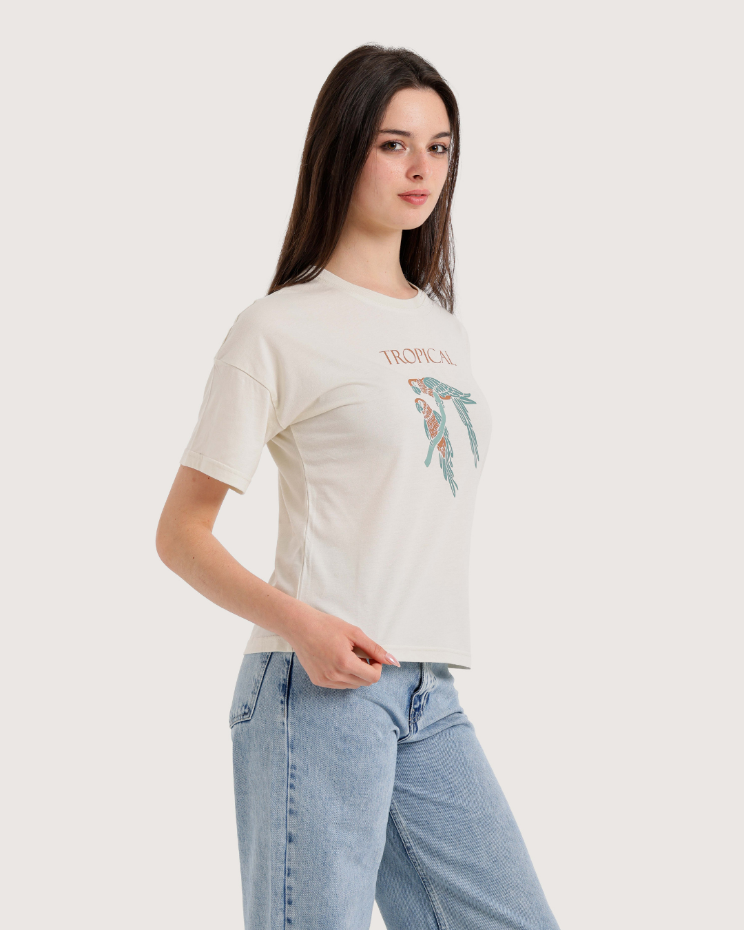 Tropical cotton T-shirt
