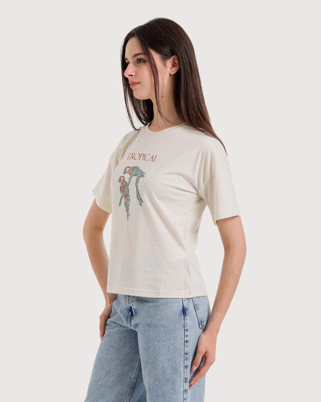 Tropical cotton T-shirt