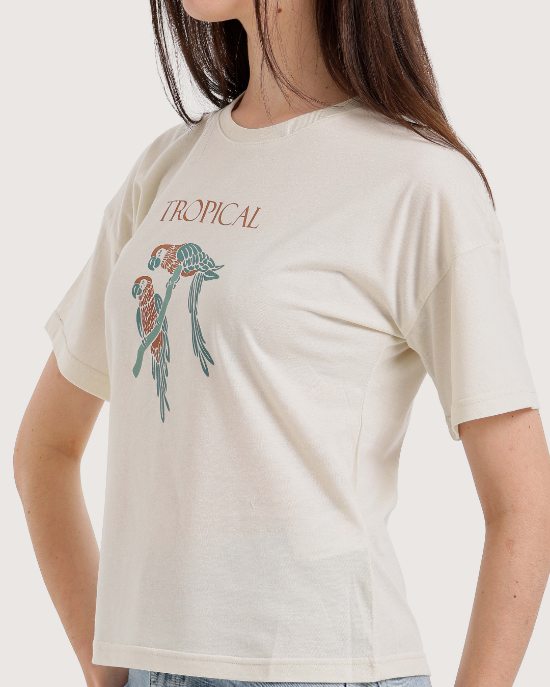 Tropical cotton T-shirt