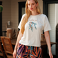 Tropical Cotton Viscose Short Pajamas