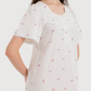 Women's Jacquard Nightshirt Half Sleeve