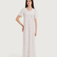 Women's Jacquard Nightshirt Half Sleeve