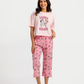 Fun Flintstones Print Women's Pajamas