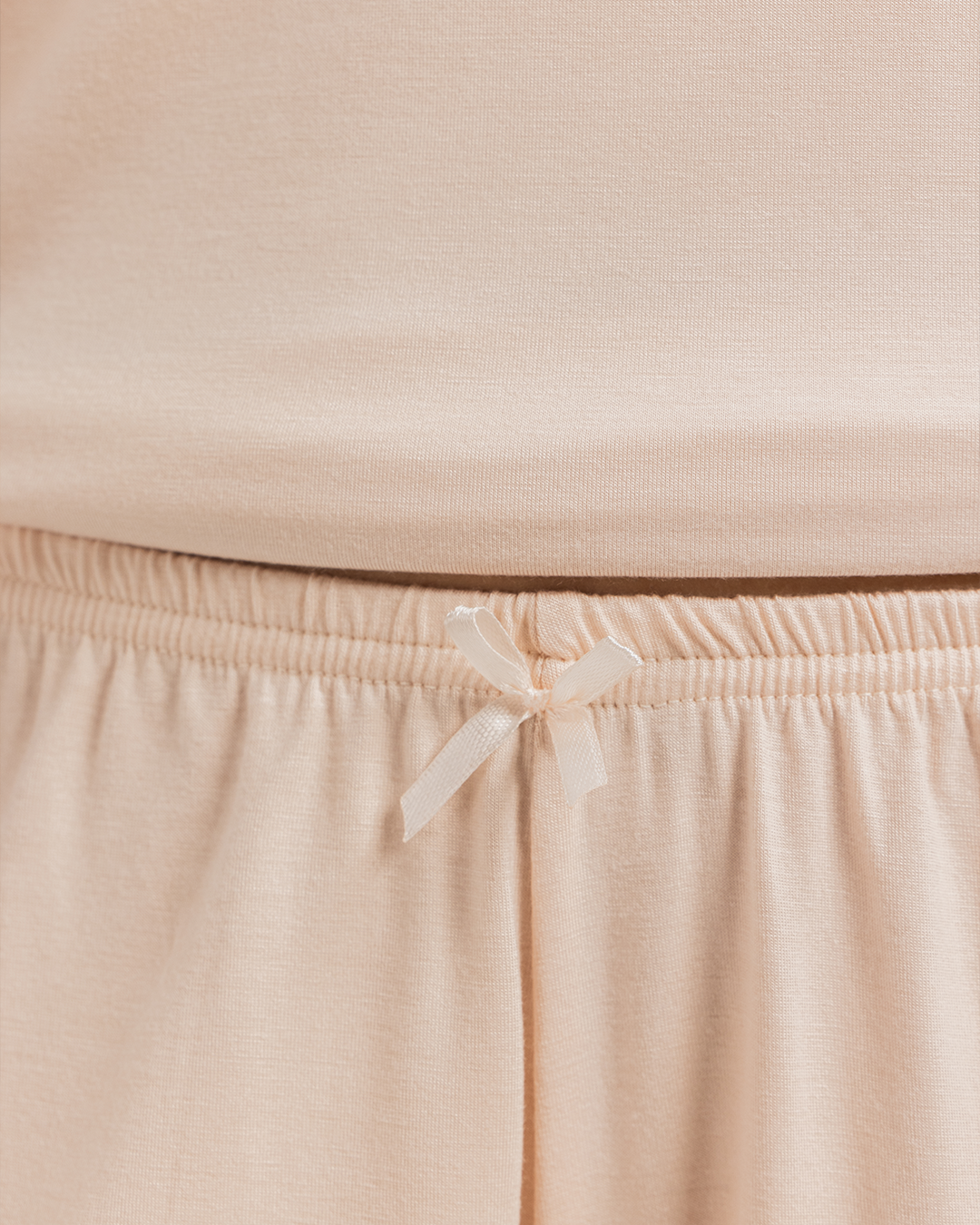 Pajama shorts with viscose lycra lace, summer breeze