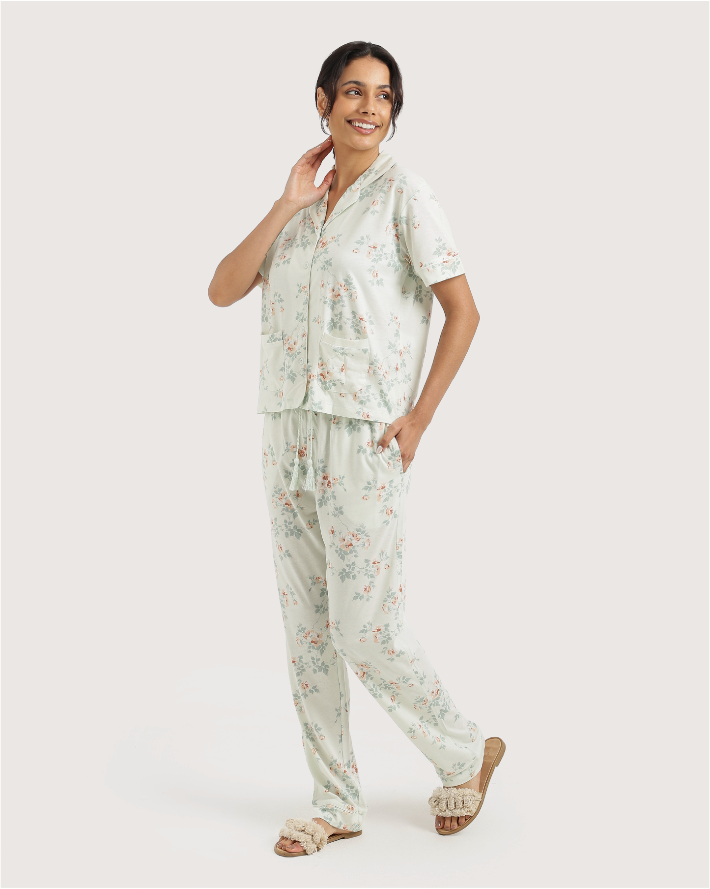 بيجاما بنطلون قطن مودال  ورود