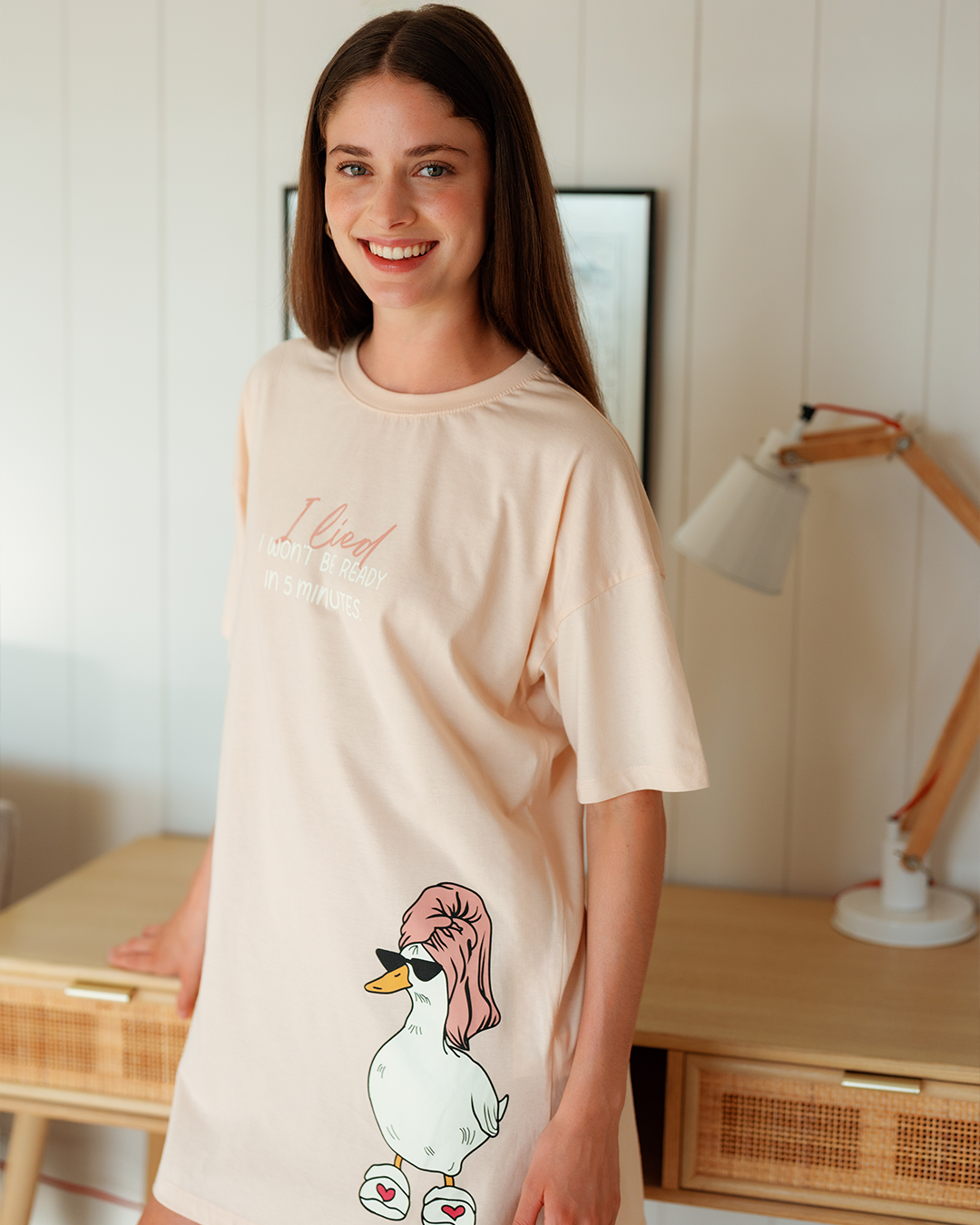 نايت شيرت حريمي البطة اللطيفة