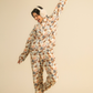 Winter Flowers Women Pajama in Dusty colors