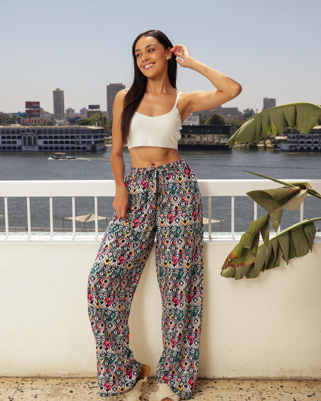 بنطلون فسكوز حريمي الوان الصيف