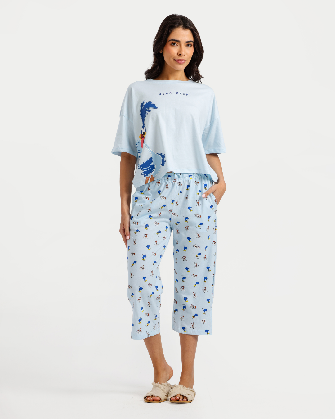 بيجاما بنتاكور حريمي بطبعة مرحة