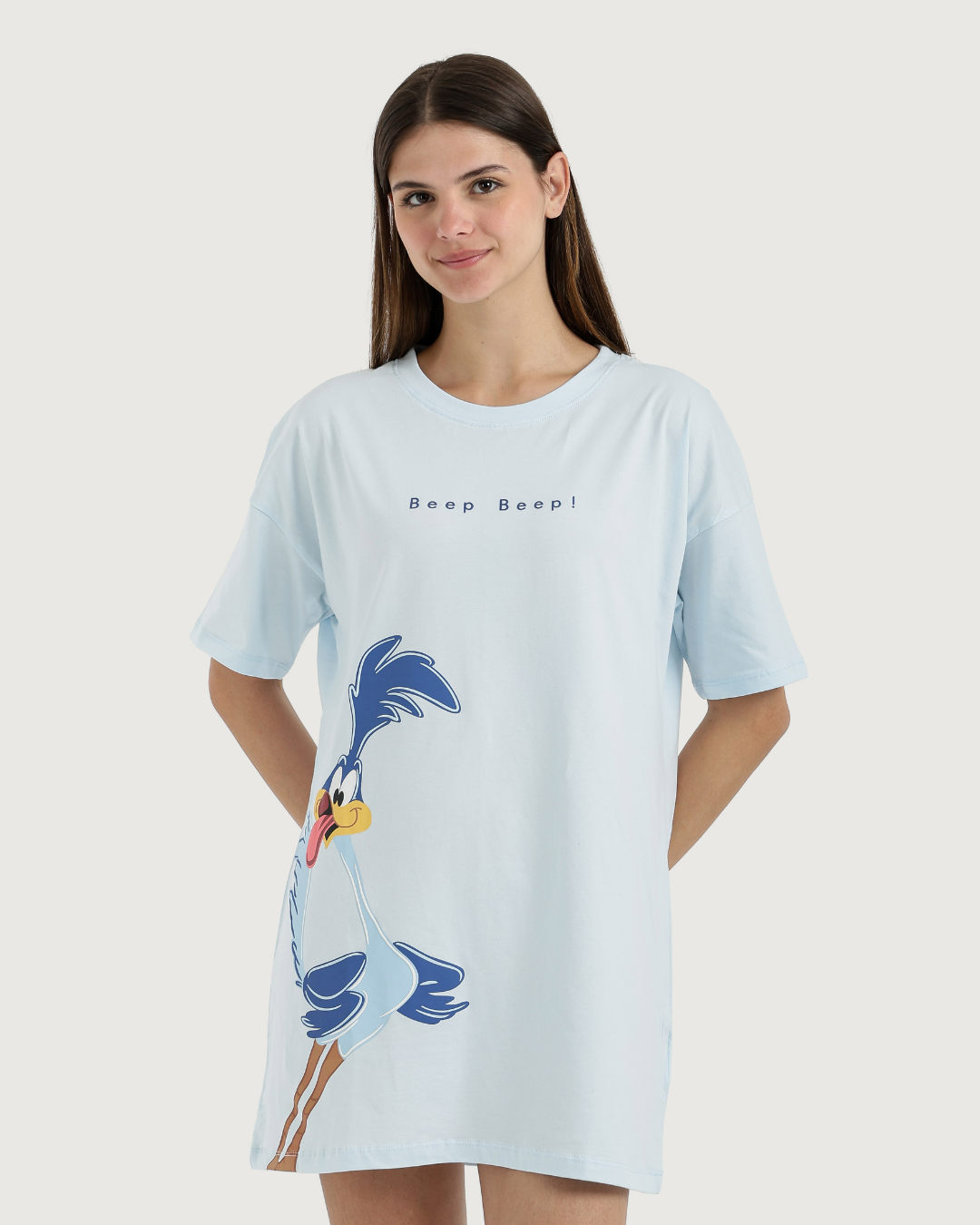 Oversized Women's Nightshirt with Fun Print