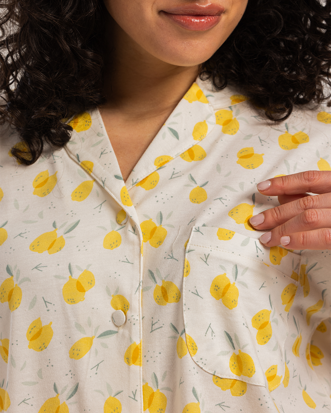 Cute Lemon Women classic Pajama