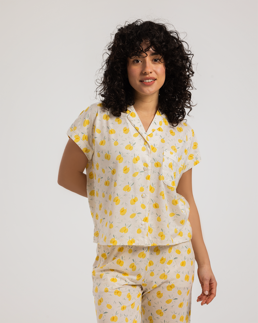 Cute Lemon Women classic Pajama