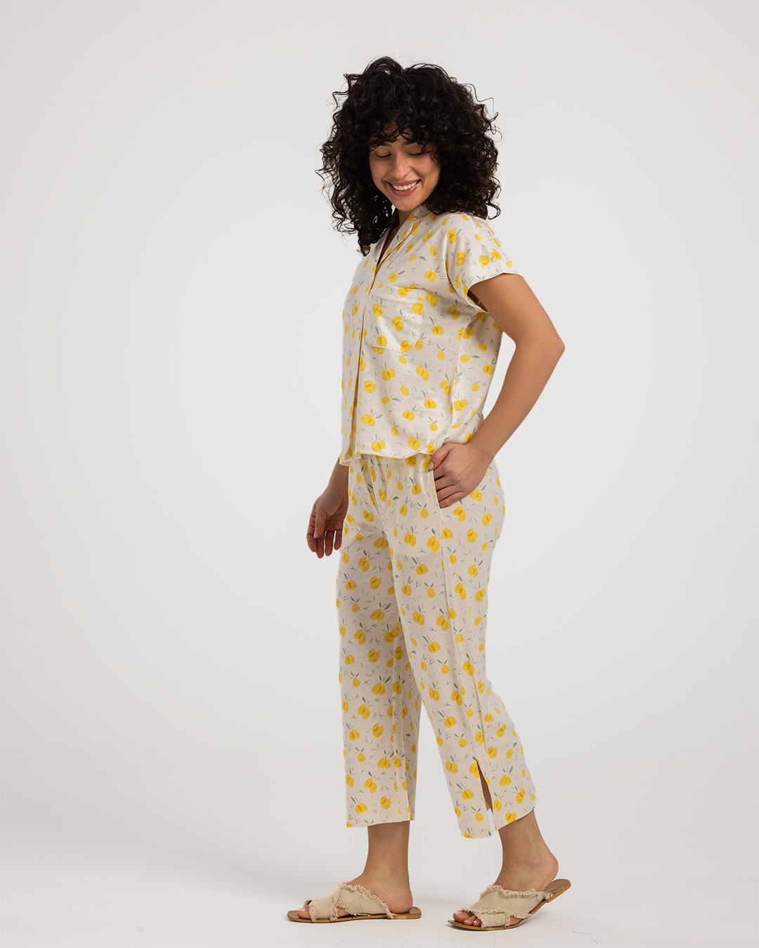 Cute Lemon Women classic Pajama