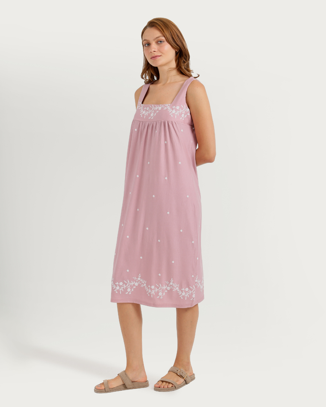 Women's Nightgown with Wide Straps