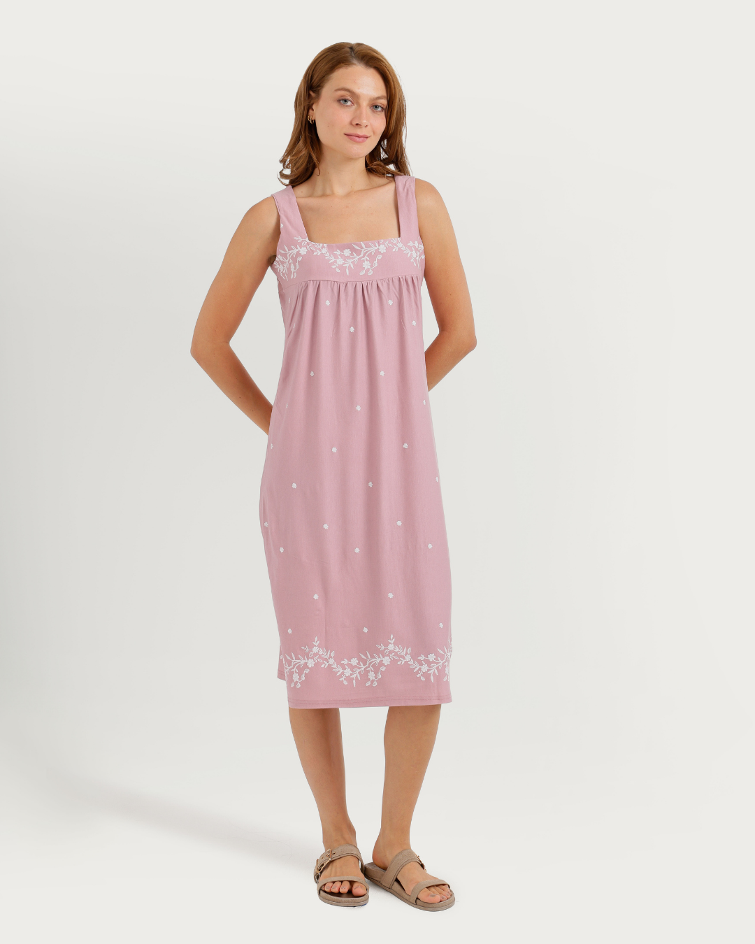 Women's Nightgown with Wide Straps