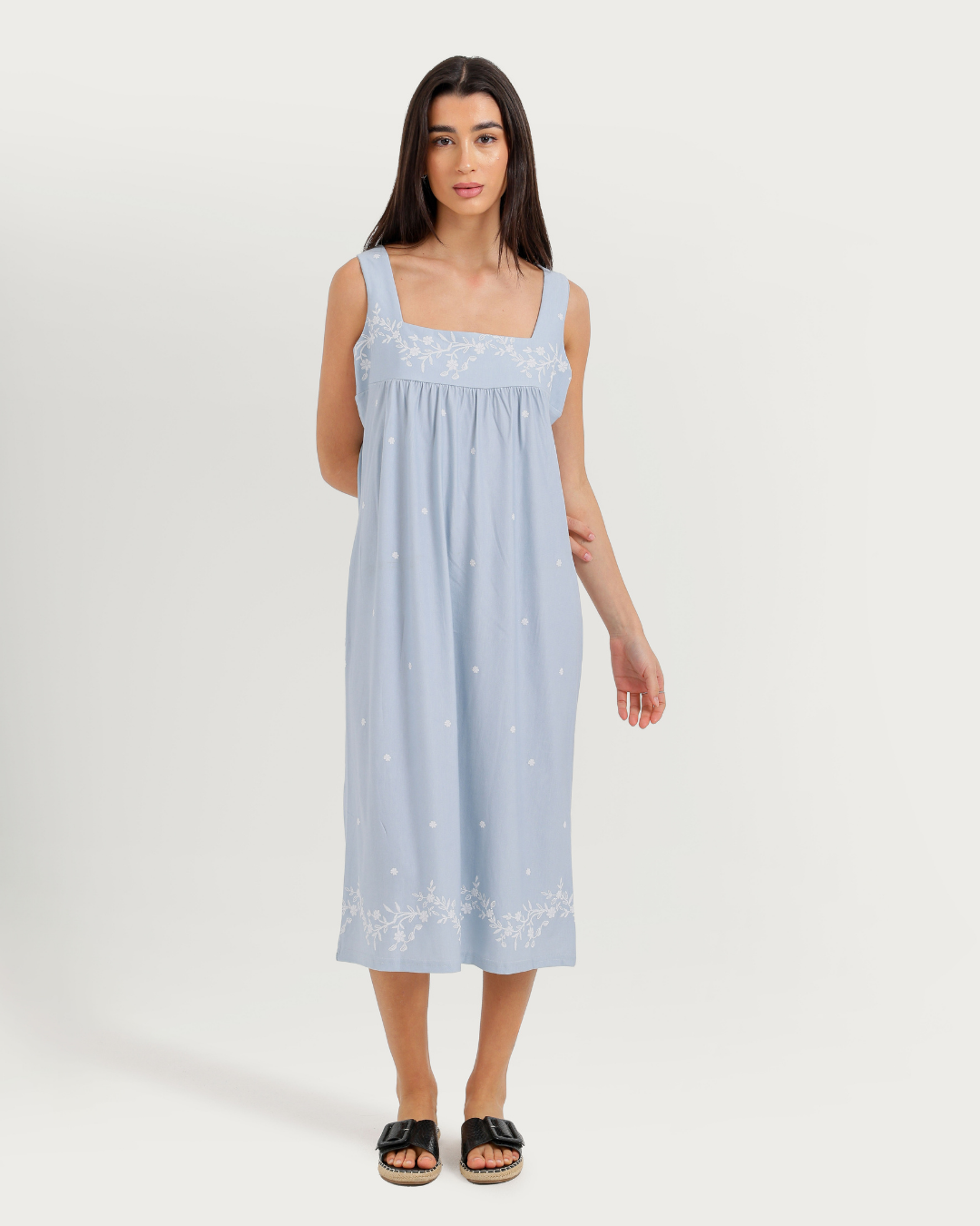 Women's Nightgown with Wide Straps