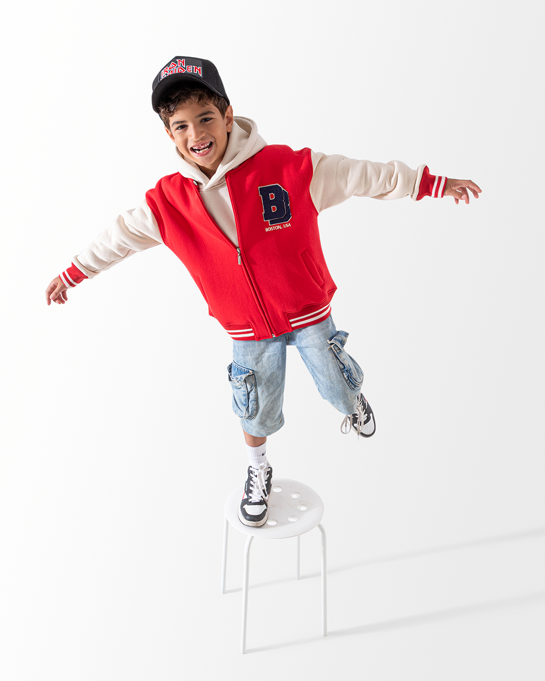 BOSTON جاكيت بيسبول  146 كريمي