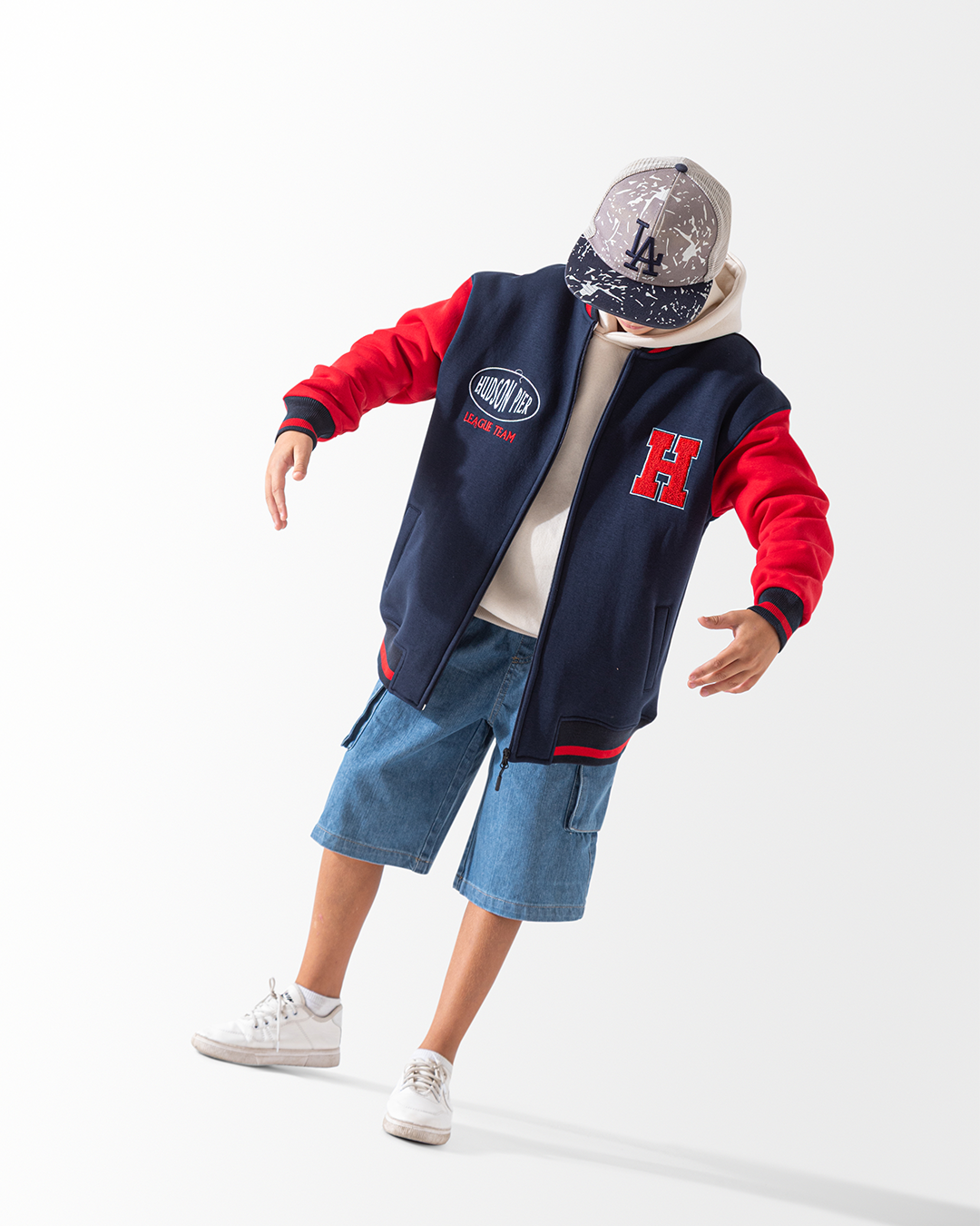 H جاكيت بيسبول 146 احمر