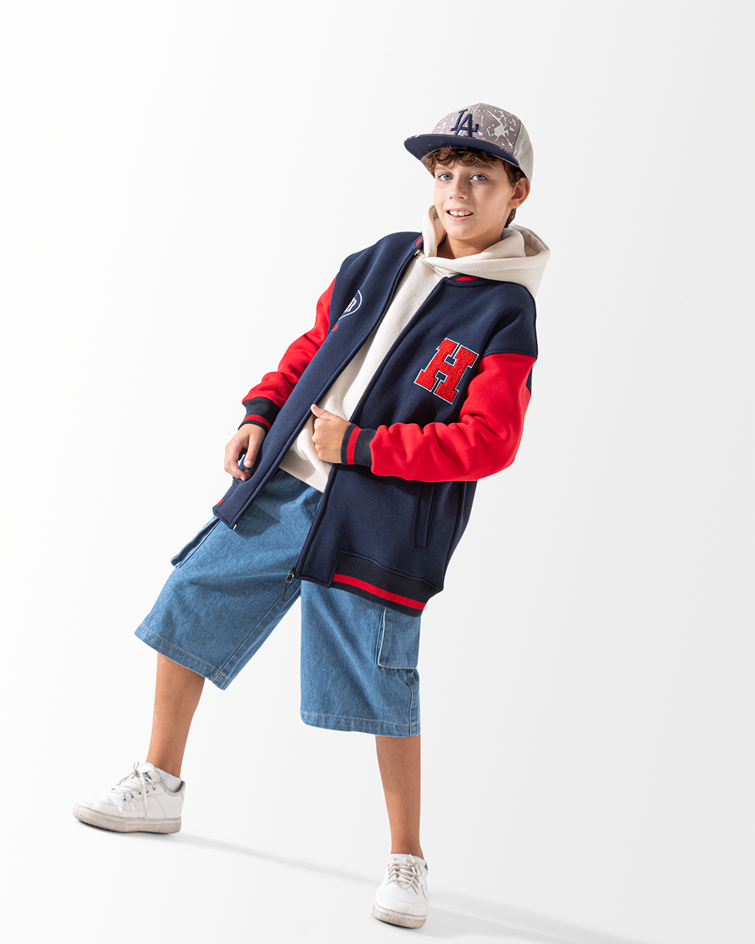 H جاكيت بيسبول 146 احمر