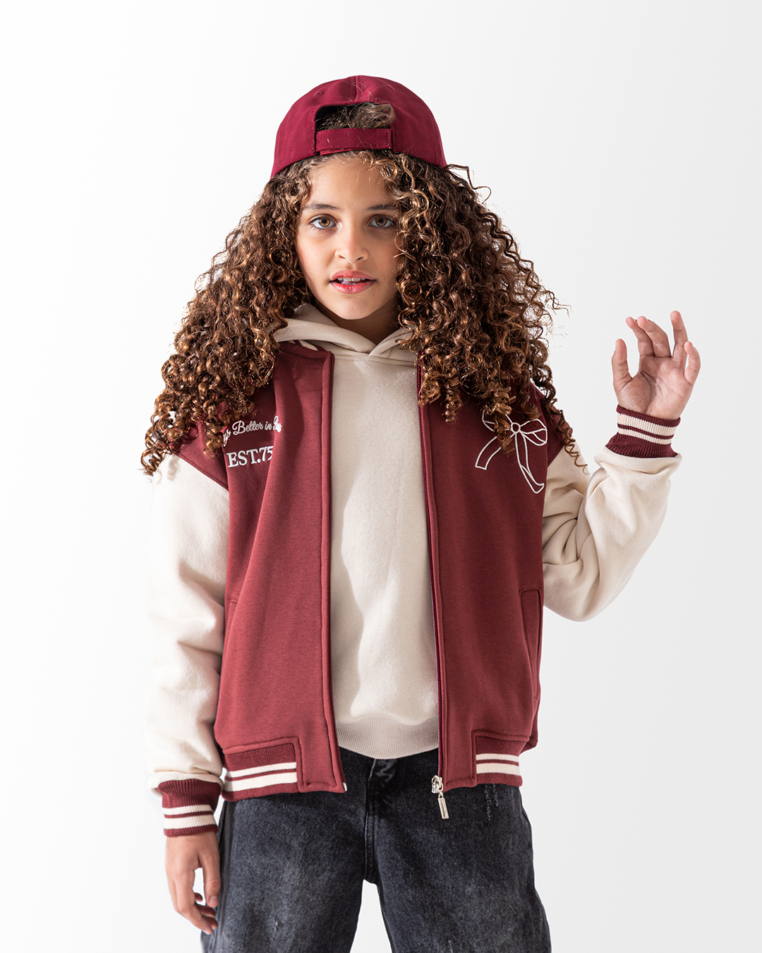 M  جاكيت بيسبول  146 ناتي فيونكه قرميزى