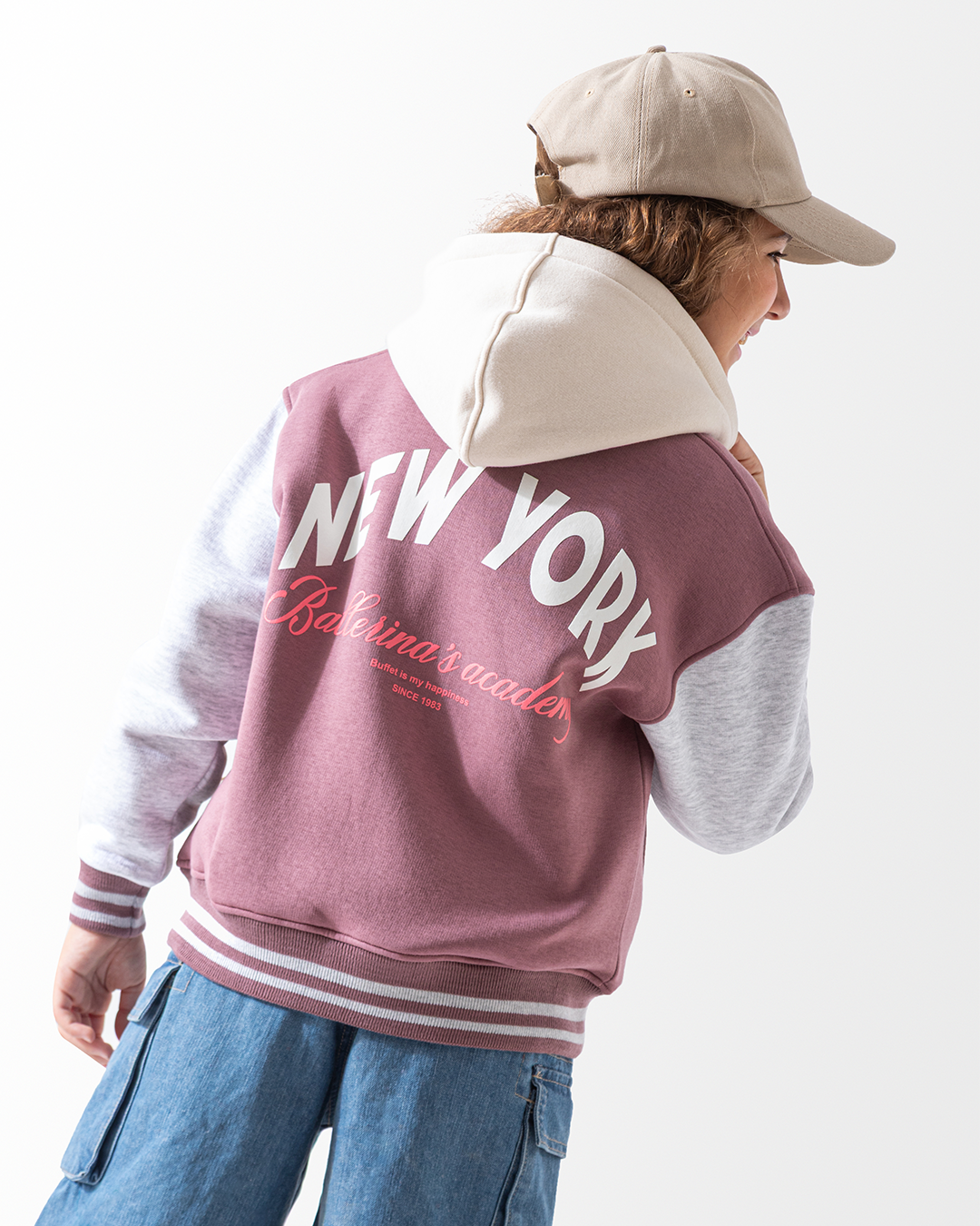 NEW YORK جاكيت بيسبول فيونكه كاشمير 614