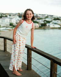 Pants Pajama Summer Melton with Sea Shells