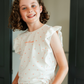 Cute girls pajamas with hearts pattern