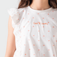 Cute girls pajamas with hearts pattern