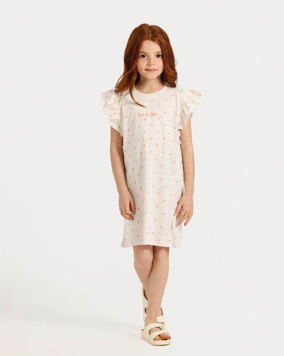 فستان بناتي باراسولا قلوب