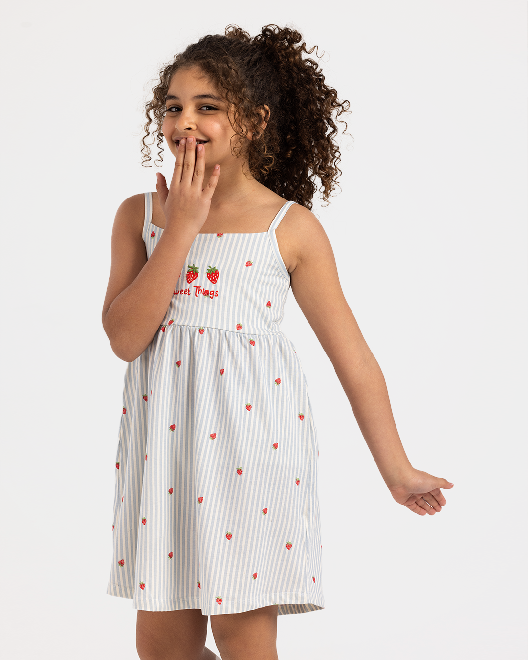 Sweet things Dress in strawberry stripe