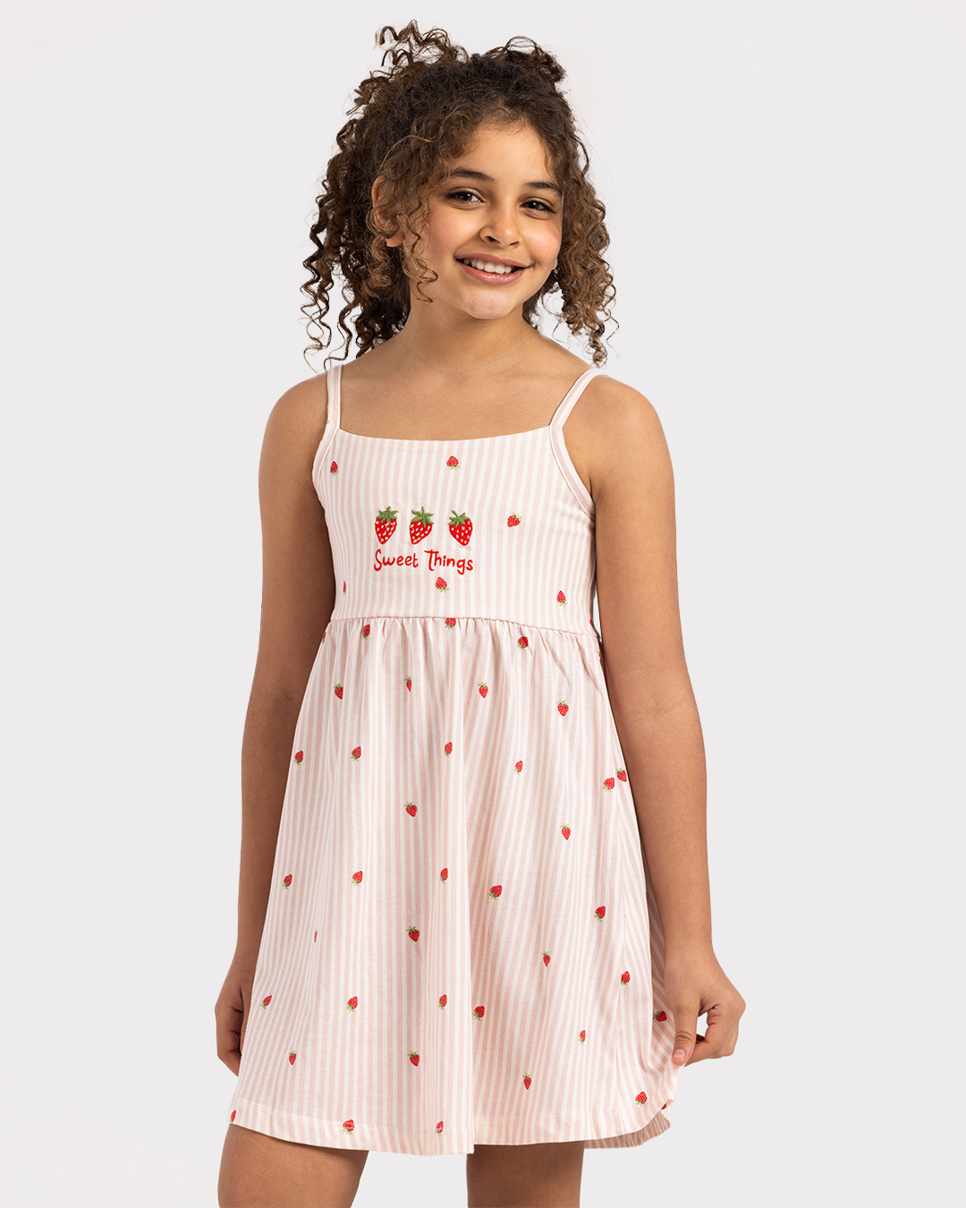 Sweet things Dress in strawberry stripe