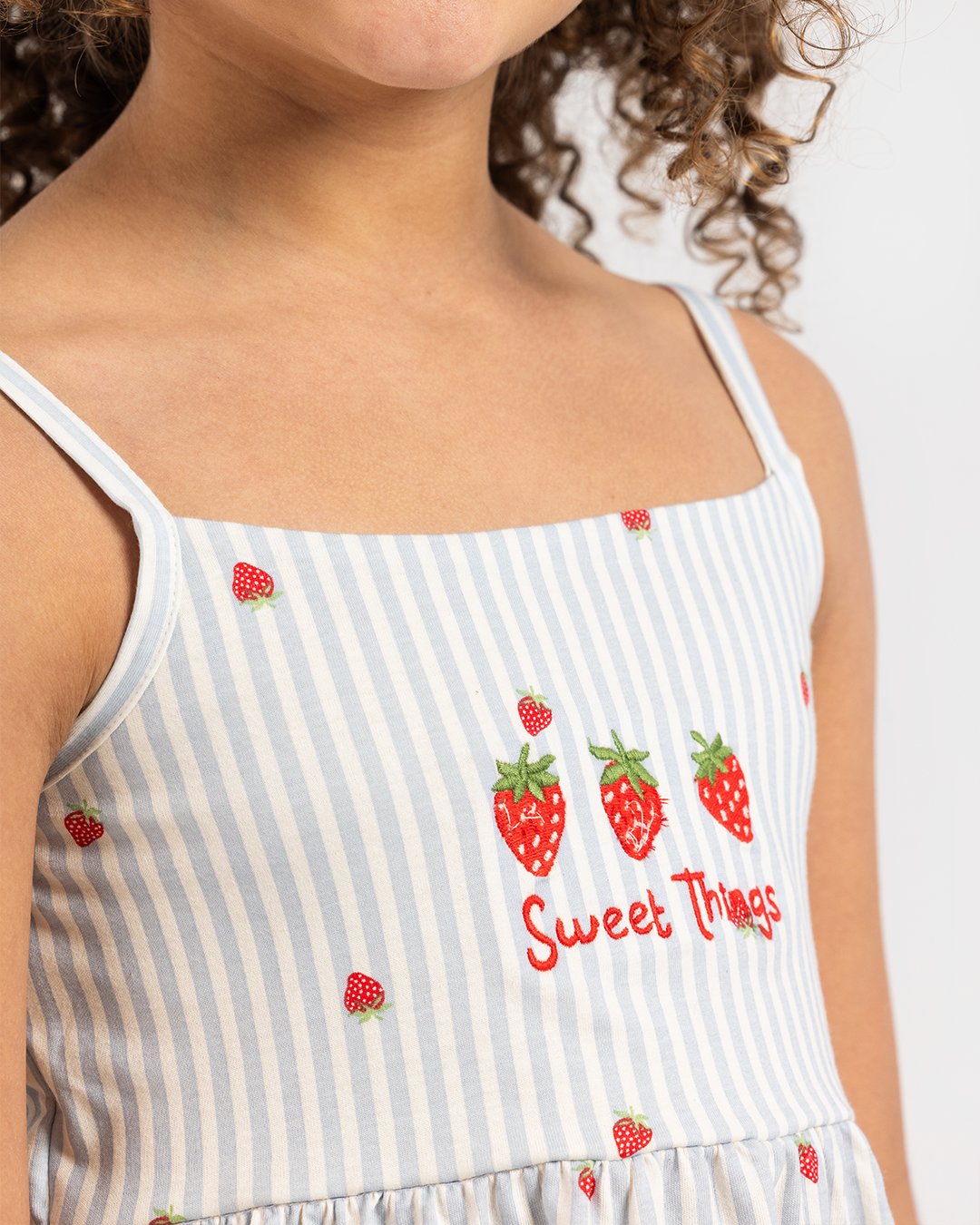 Sweet things Dress in strawberry stripe