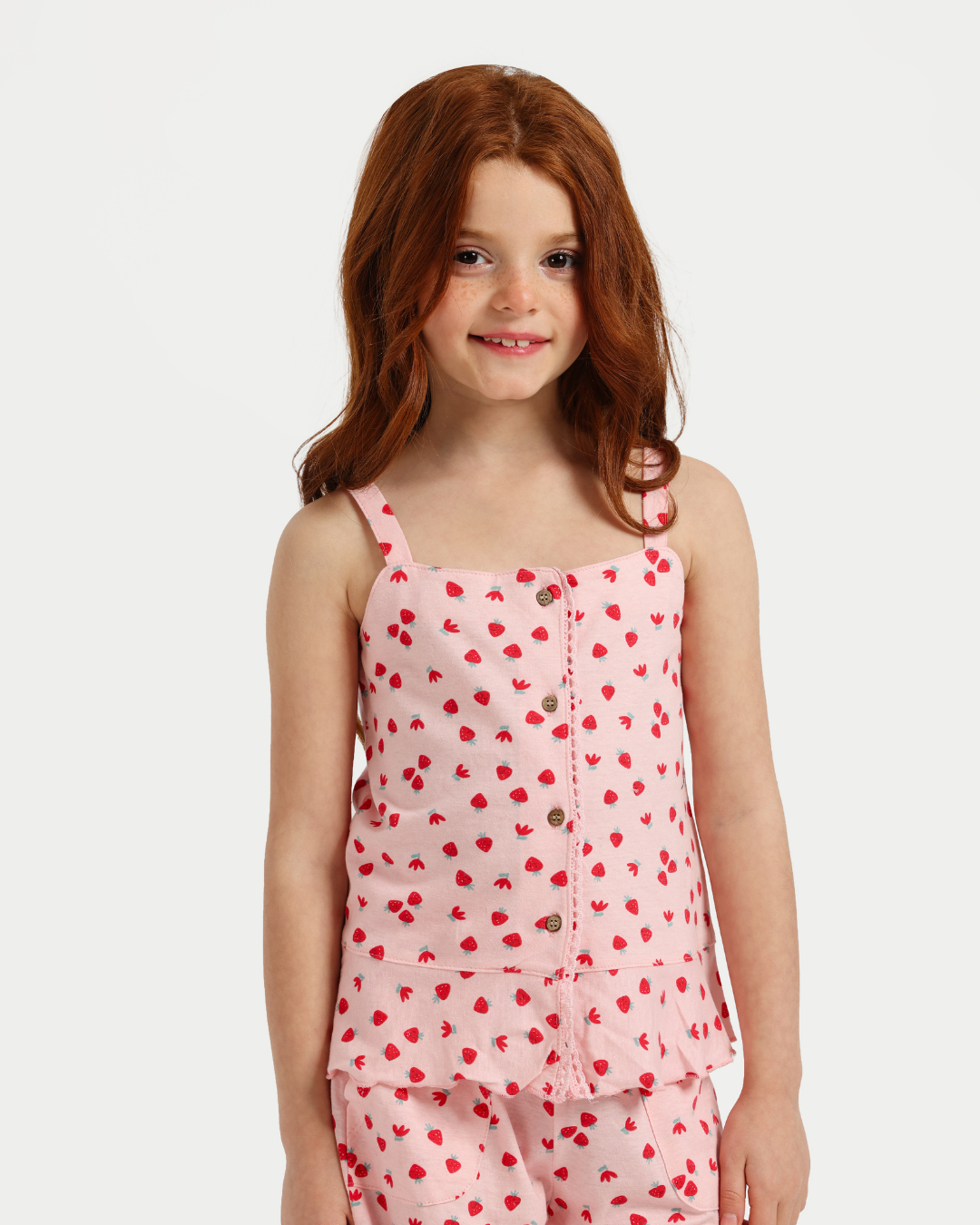 Girls' pajamas, small strawberries