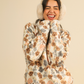 Winter Flowers Women Pajama in Dusty colors