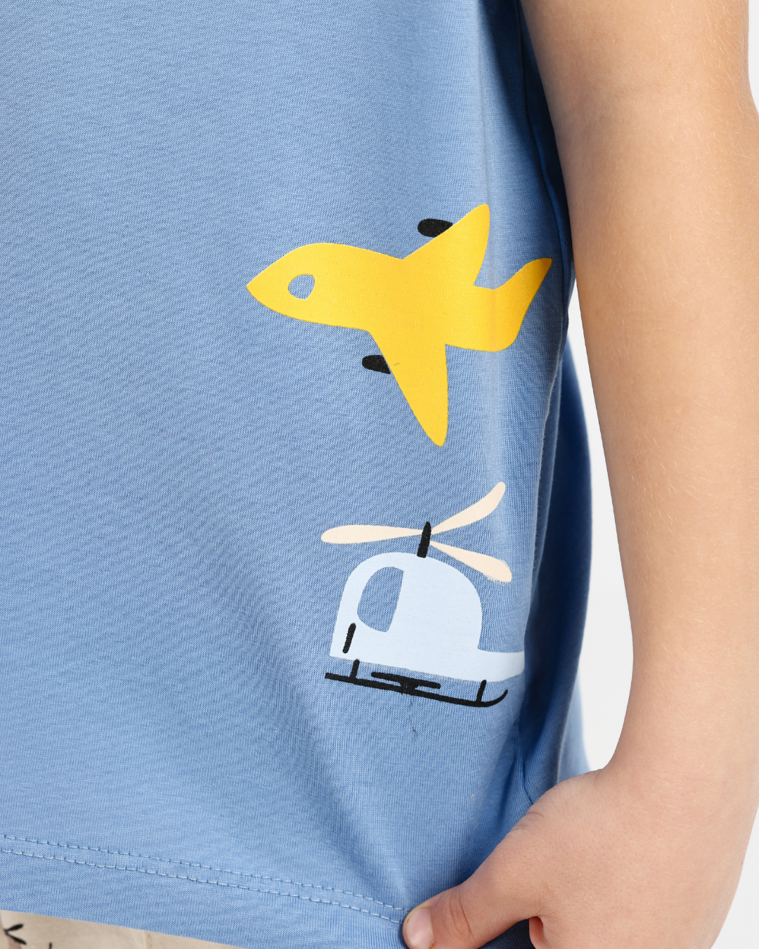 Little Pilot Pajama in Bright Blue