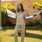 Classic olive rose women's pajamas