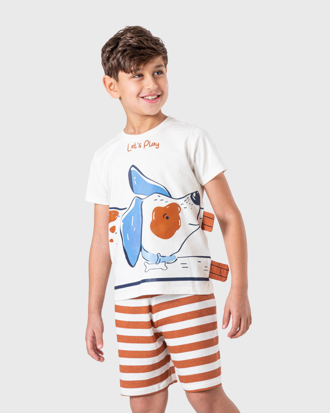 بيجاما شورت مخطط