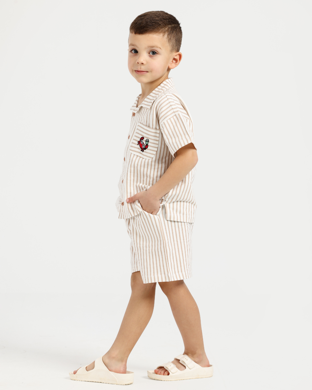 Ocean Vibes Stripes Boys Pajama