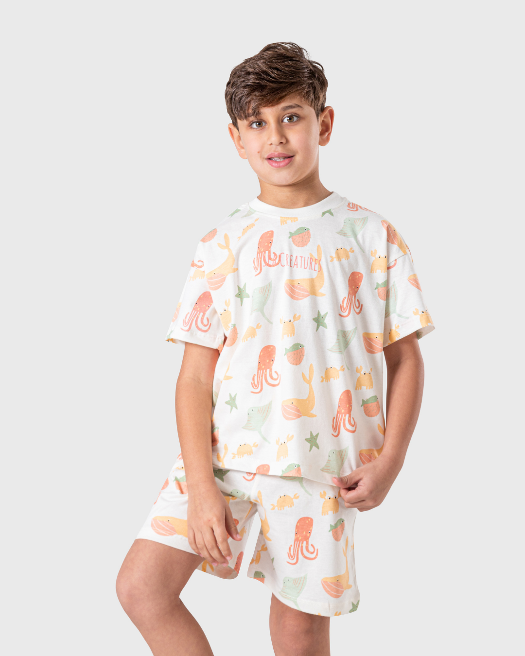 My boys' pajamas are inspired by ocean creatures