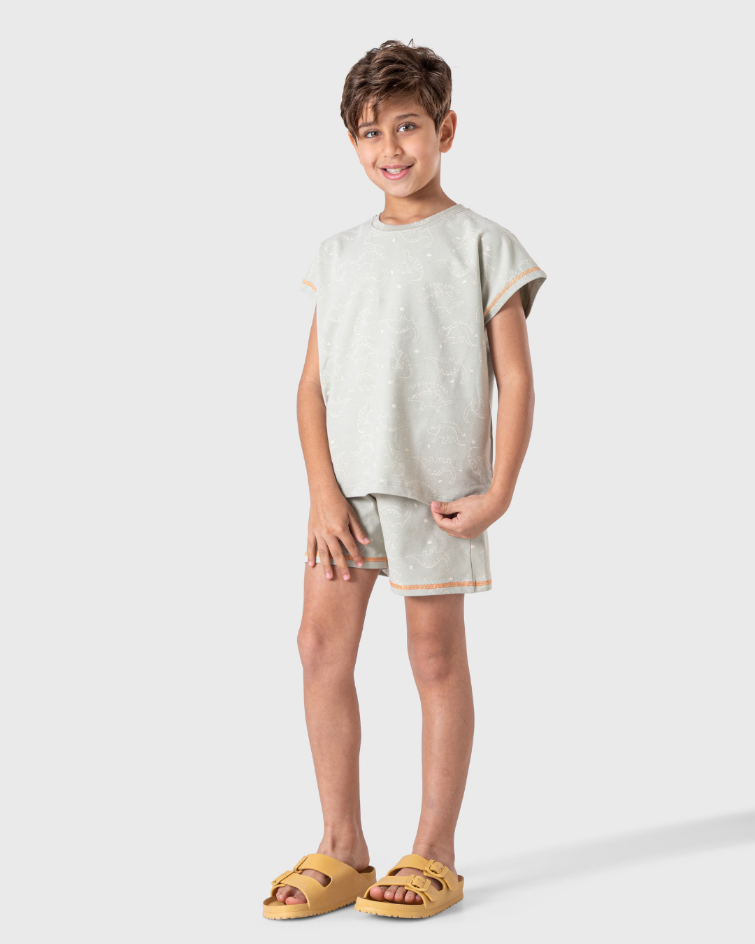 يجاما أولاد بطبعة ديناصور ولمسات نيون